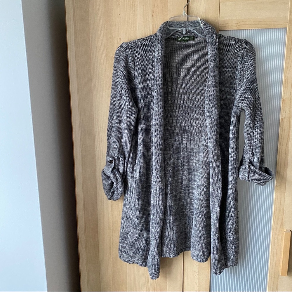 Eddie Bauer open front cardigan sweater - size S